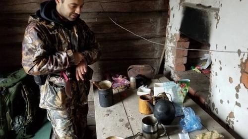 Руслан Сидики в Чернобыльской зоне отчуждения.