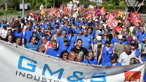 Протест рабочих завода GM&S