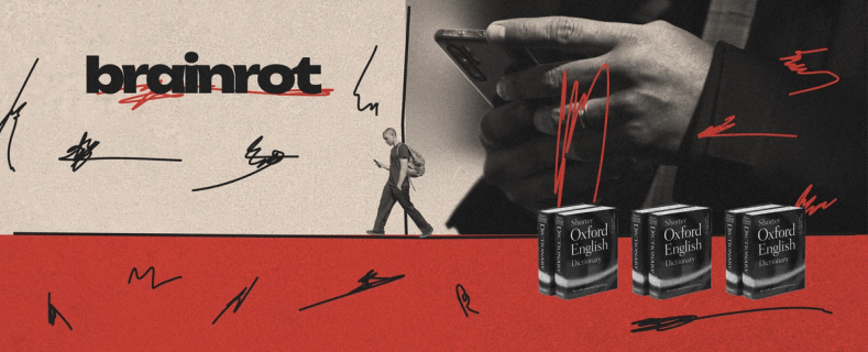Изображение-Слово года — brainrot. Редакторка DOXA по себе знает, как от контента «гниет» мозг